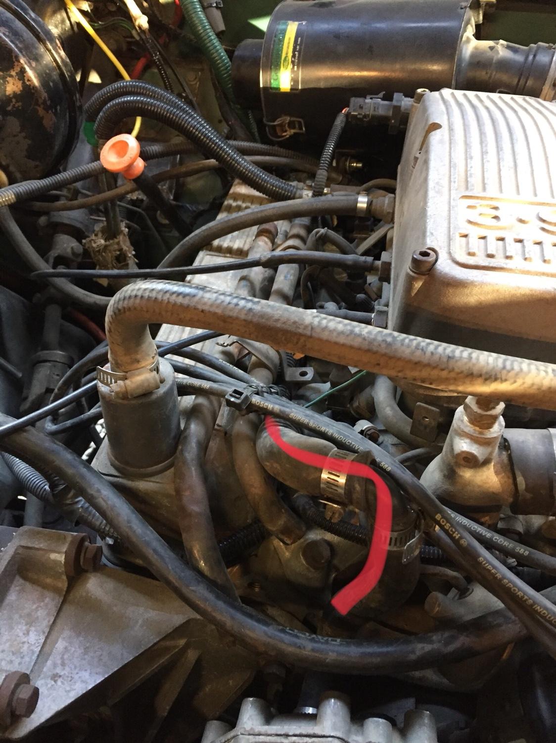 3.9 v8 heater hoses